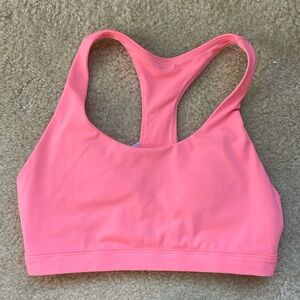 Pink sports bra